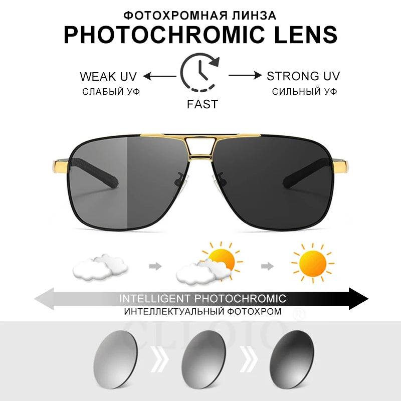 MetaSkap™ VALOR  Photochromic Anti-glare Polarized Sunglasses