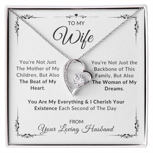 To My Wife | Forever Love Necklace | "You're Not Just the Mother of My Children"