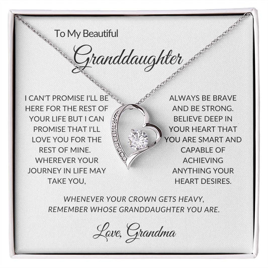 To My Beautiful Granddaughter | Forever Love | "I Can't Promise"